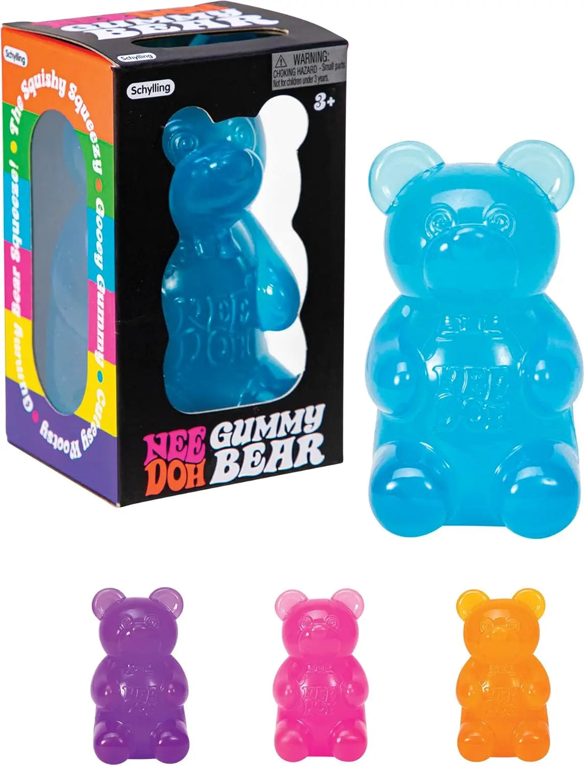 NeeDoh Gummy Bear Maltose Squeeze Squishy Fidget Toy Stress Relief for Kids Adults Blind Box