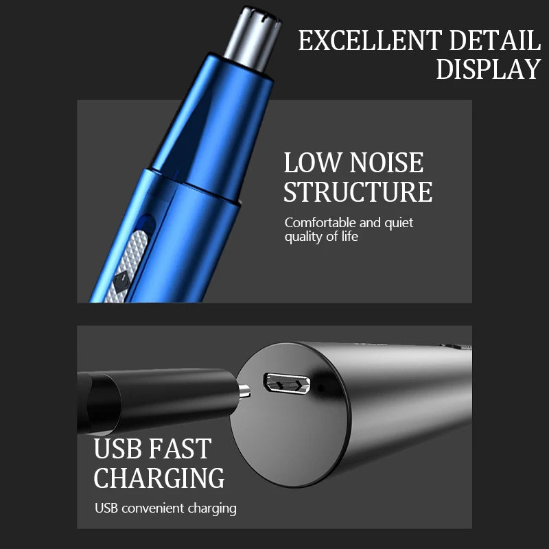 Electric Shaving Nose Ear Trimmer Safe Face Care Rechargeable Nose Hair Trimmer for Men Shaving Hair Removal Razor Beard