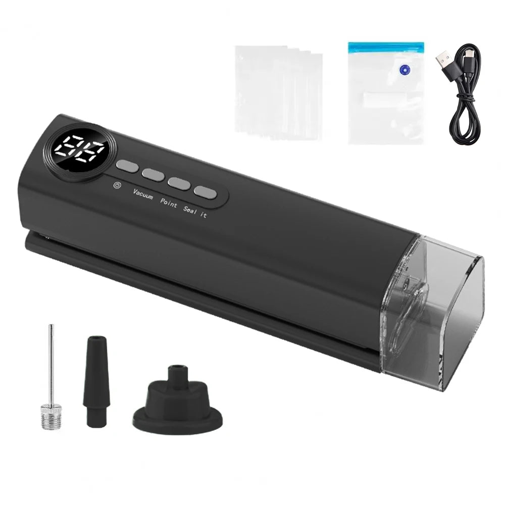 Food Vacuum Sealer Vacuum Packaging Machine Automatic Household Plastic Bag Sealer Food Vacuum Sealing Machine with Sealing Bags