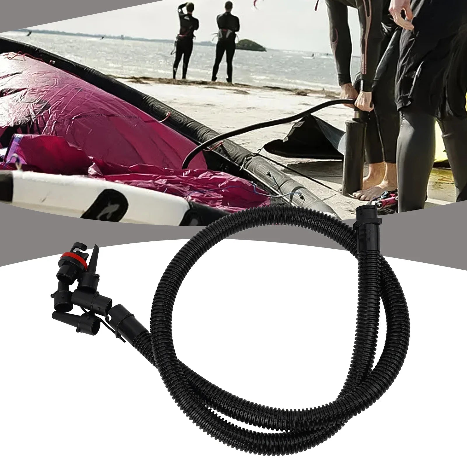 Double Action Inflation Pump Air Pipe Tube High Pressure Stand Up Paddle Board Surfboard Inflatable Boat Surfing Accessories