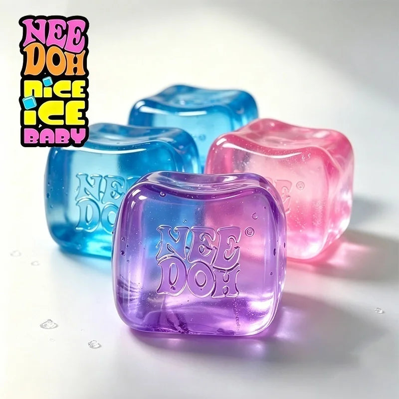 Needoh Nice Berg Giant Cube Sensory Toys Transparent Maltose Filler Hand Squeeze Soft Slow Rebound Vent Stress Reliever Desk Toy