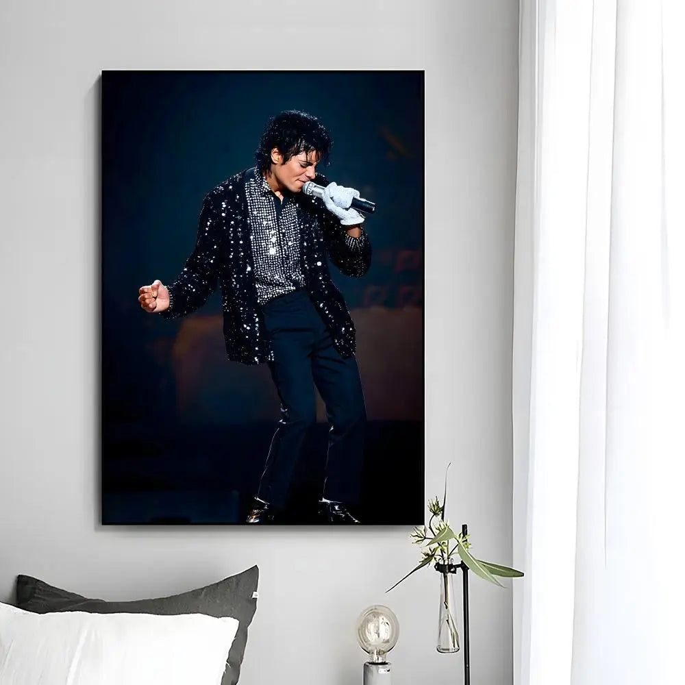 MJ Michael Jackson Poster Wall Art Print Decorative Mural Home Decor Gift Unframed