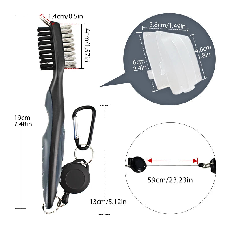 Golf Club Cleaner Golf Cleaning Brush With Carabiner Groove Sharpener Cleaner Multi Style Golf  Sports Accessories Drop Ship