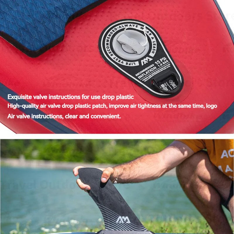 AQUA MARINA HYPER Surf Board Inflatable Stand-Up Inflatable Surfboard Water Sports SUP Board Longboard Boat Dinghy Raft 350cm