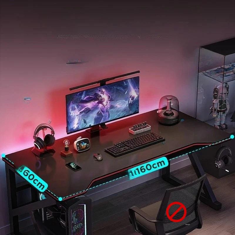 Computer Table Muebles Minimalist Dual Computer Desk Bedroom Home Office Modern Gaming Desk Foldable Study Table Chair Set