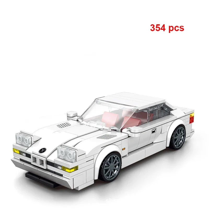 Technical Car Speed Racing Building Blocks Bricks Sets Sports Car MOC Garage City Vehicle Creative Toys For Kids