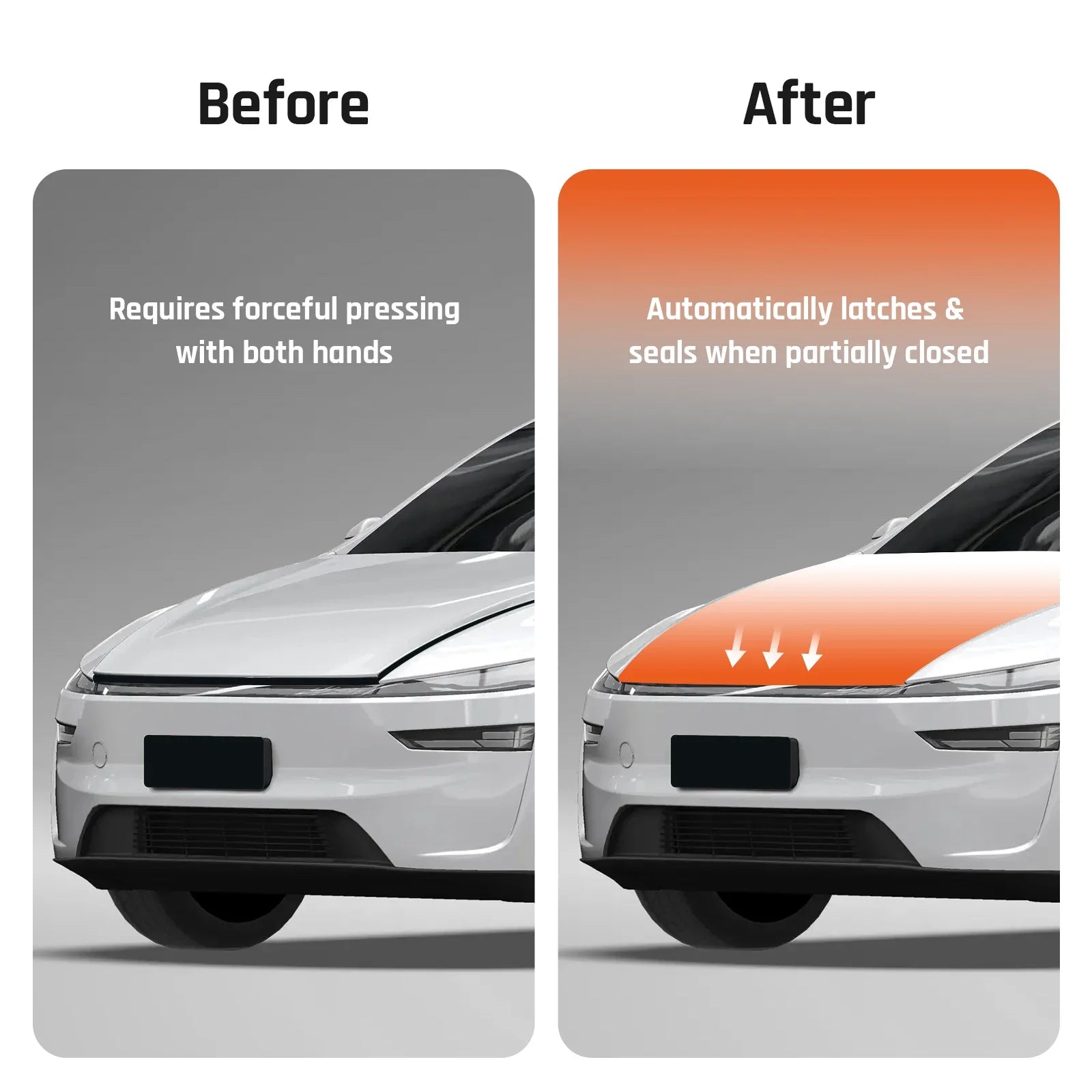 For Tesla Model Y 2025 2026 Electric Suction Soft Close Power Frunk Automatic Hood Upgrade Easy Install Enhanced Convenience