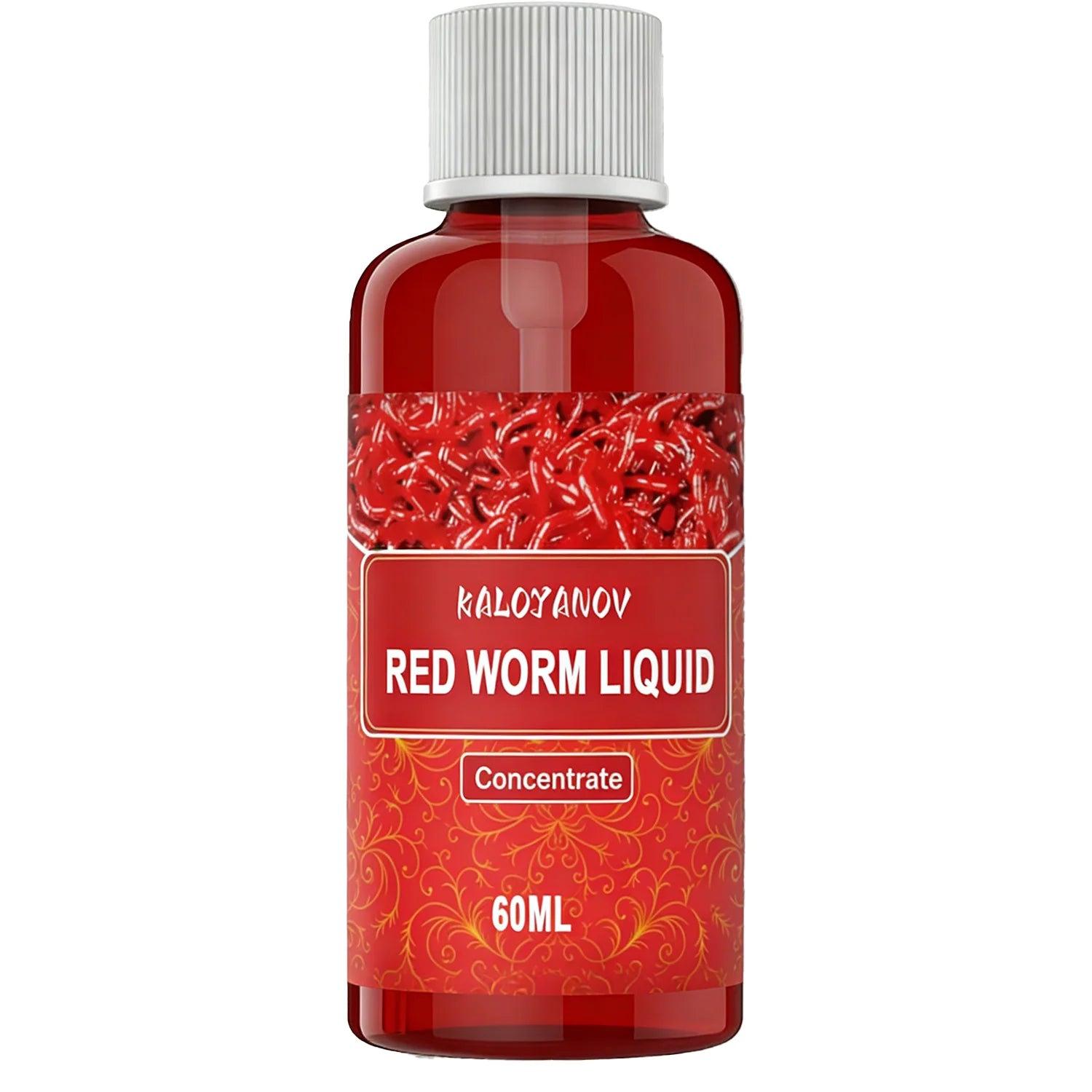 60ml Red Worm Liquid Concentrated Fish Attractant for Carp Fishing Bait Additive Lure Scent Fast Attraction Professional Gear