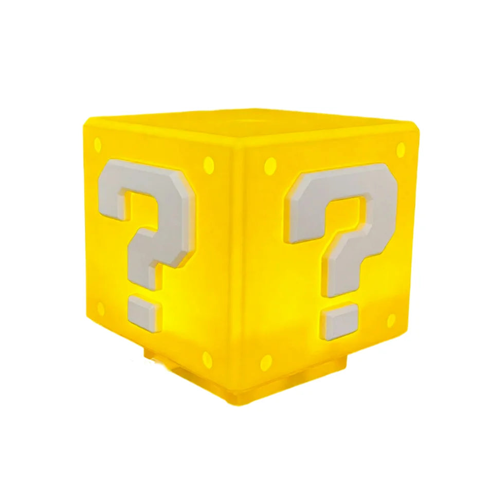 2026Question Block Lamp with Sound Effects USB Powered LEDNight Light for Gaming Room Decor  for Gamers Classic Pixel Art Design