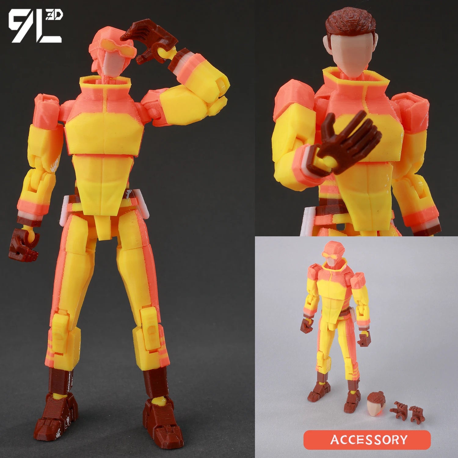 9L3D Printed Deadpool Wolverine Batman Spider-Man Venom Action Figures Dummy13 Lucky13 T13  Anime Model Toys Collectors Gifts