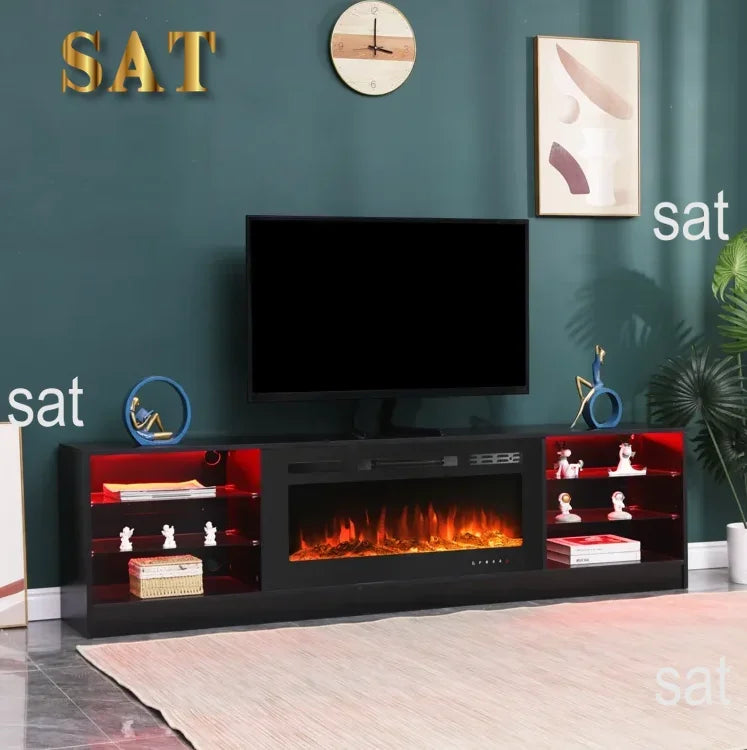 High-Gloss TV with LED Lighting