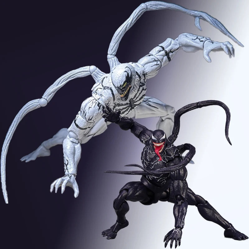 20CM SHF Anti-Venom Symbiote KO Articulated Action Figure Desktop ornament decoration Anime Fans Collectible Model Kit Toys Gift