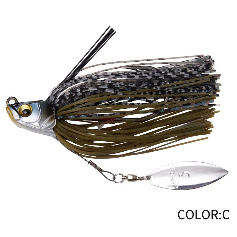 13.5G Spinner Bait Bass Jig Chatter Bait Fishing Lure Chatterbait Fishing Kit Wobblers for Bass Fishing Tackle Fishing Spoon