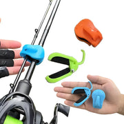 Portable Quick-Attach Fishing Rod Clip - Tool-Free 1-Hand Holder For 2-Piece Freshwater Rods, Secure Grip Tackle Organizer