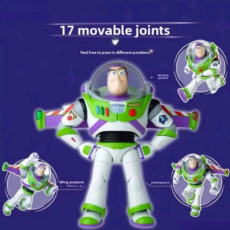 In Stock Disney Toy Story Buzz Lightyear Action Figure 17 Movable Joints Full Possible Collectible Assembled Model Toys Gift