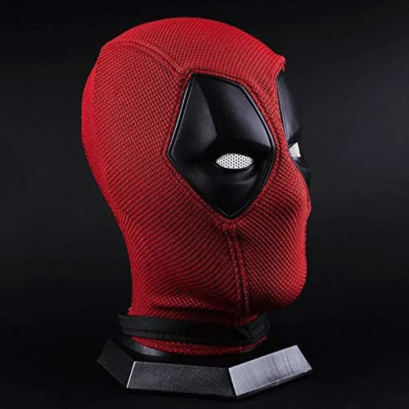 Marvel Deadpool Silicone Headset Cover Knitted Face Mask Cosplay Prop Halloween Funny Dress Up Accessories Adult Party Gift
