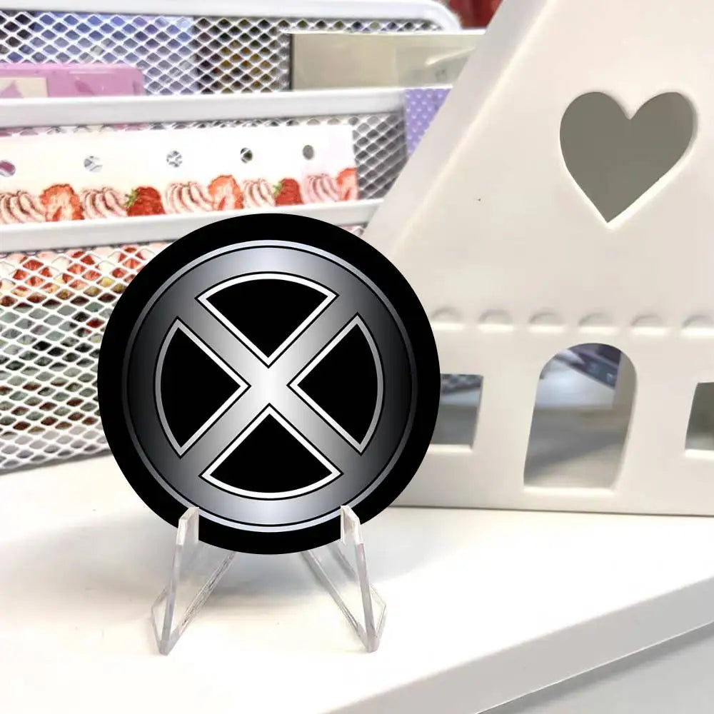 X-Xmen Logo Round Badge Creative Brooch Clothing Backpack Accessories Lapel Pin