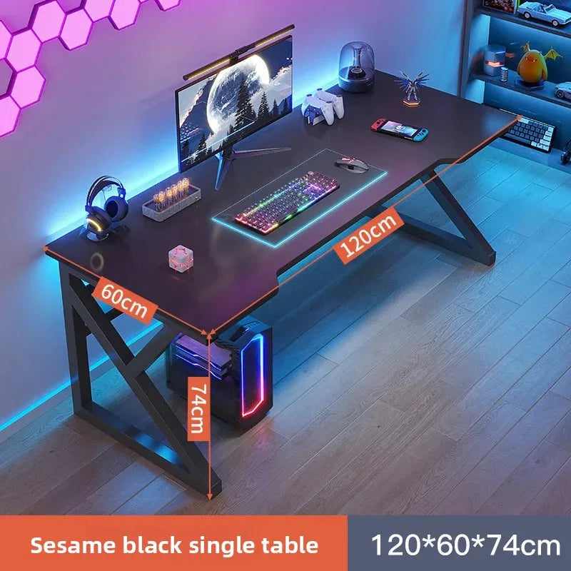 Computer Table Muebles Minimalist Dual Computer Desk Bedroom Home Office Modern Gaming Desk Foldable Study Table Chair Set