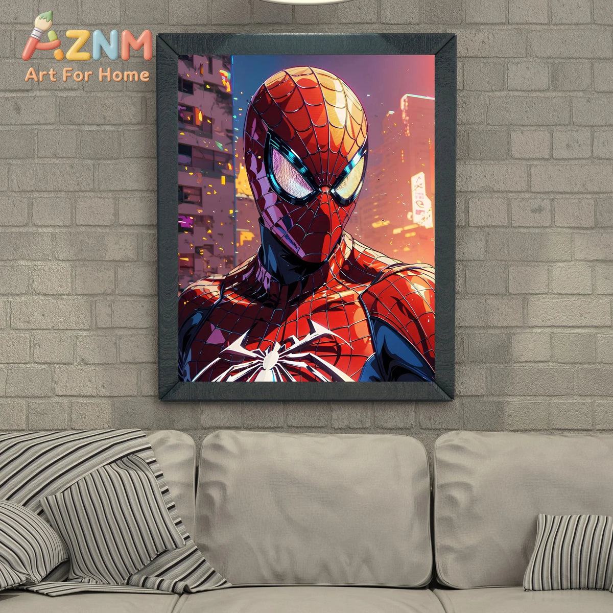 Spider-man Art Print, Superhero Wall Decor, Comic Book Poster