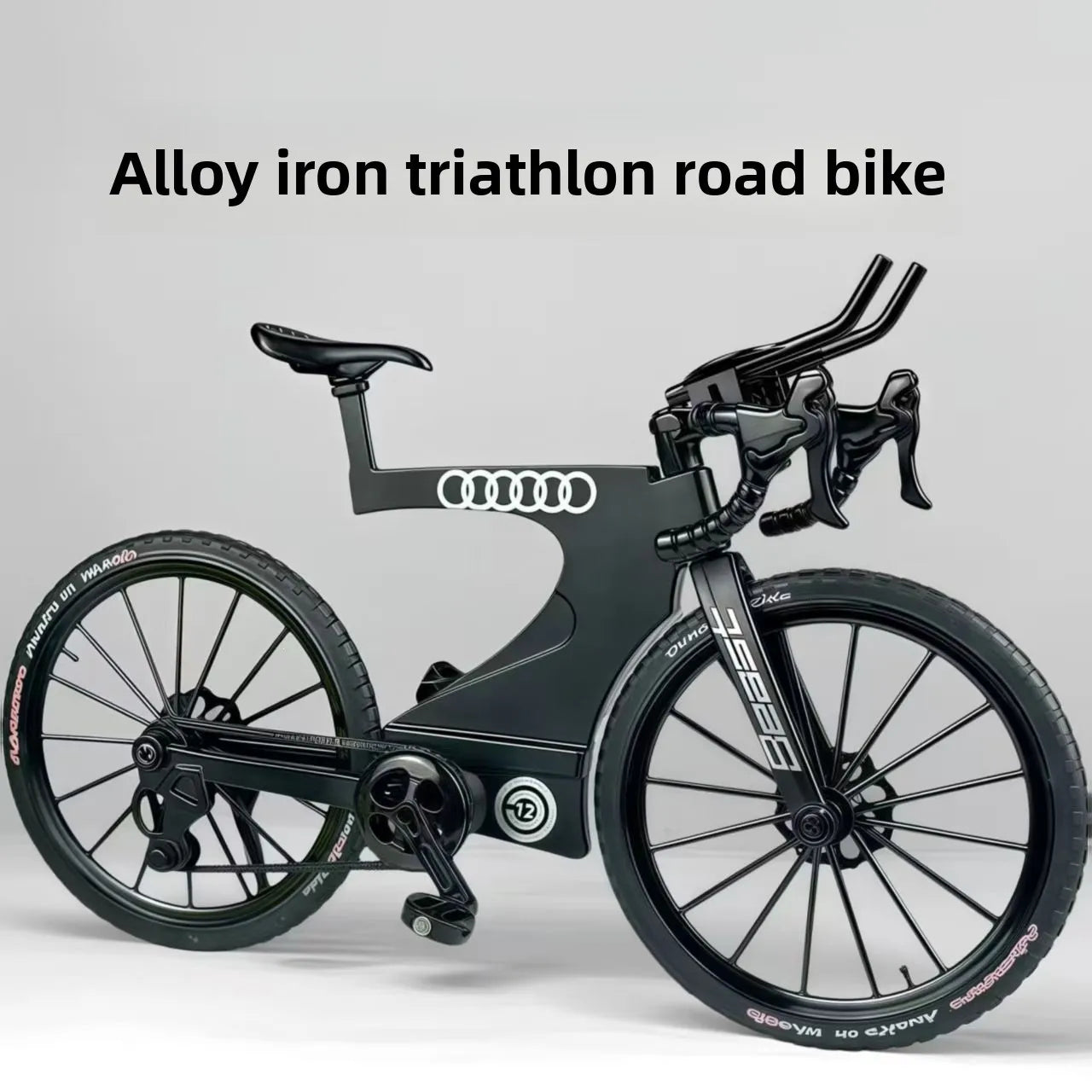Upgraded Dual-Suspension Downhill Mountain Bike — Realistic Alloy Model:Full-Suspension Metal Racing Toy & Mini Desktop Ornament