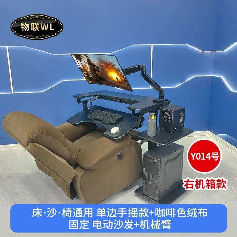 Computer desk bed notebook desktop computer desk bedside table lifting table lazy table cockpit suspension bracket