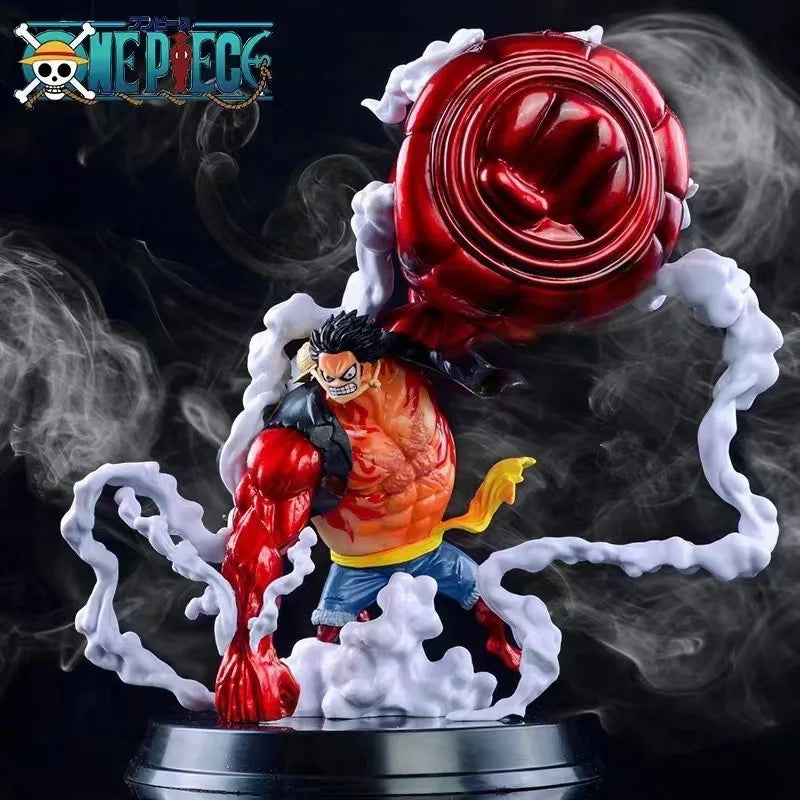 One Piece Monkey D Luffy Gear 4 Kong Gun GK Figure Anime Model Statue Collectible Toy Gift for Boys