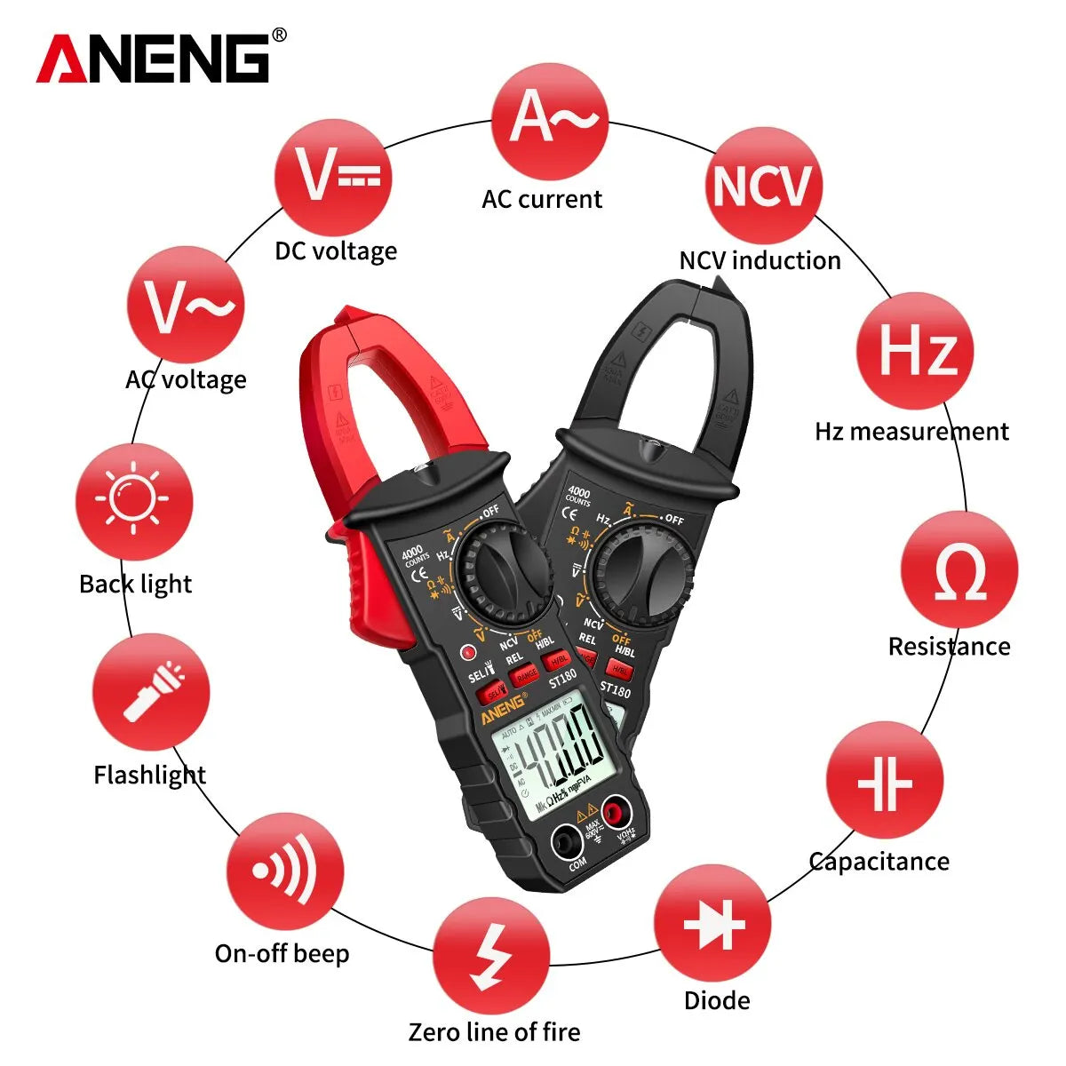 Current Clamp Meter Digital Voltage Tester