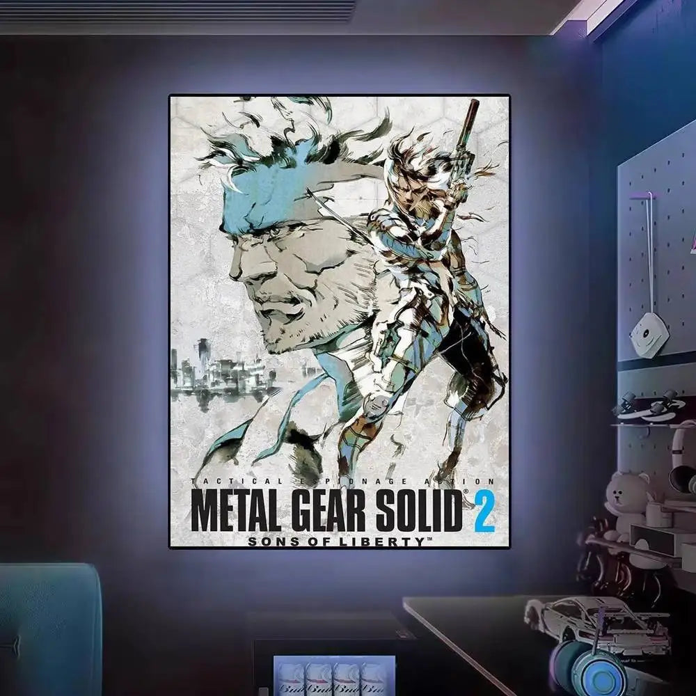 Gift Frameless Poster Personalized Gift For Lovers Customizable Decorative Home Decor Hot Game Metal Gear Solid Solid