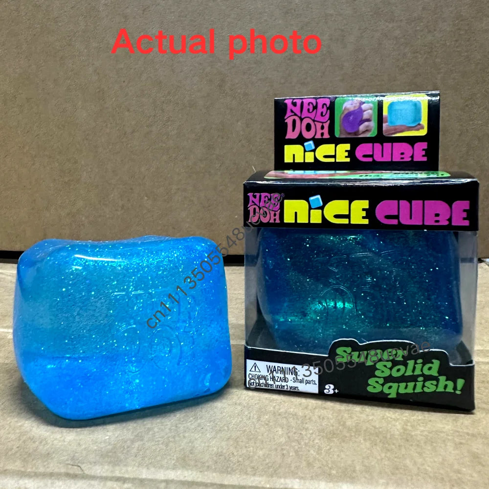 NeeDoh Nice Cube Series of Products Stress Relief Toy Soft Squeeze Fidget Cube for Kids & Adults  Anxiety Relief Sensory Toy