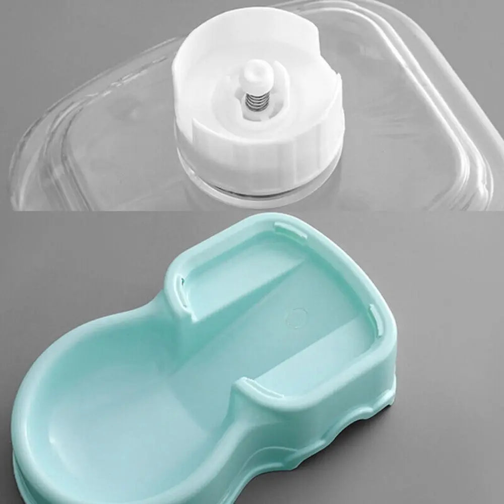 Keep your pets happy and hydrated with this automatic pet feeder and water fountain combo—fresh food and water anytime!