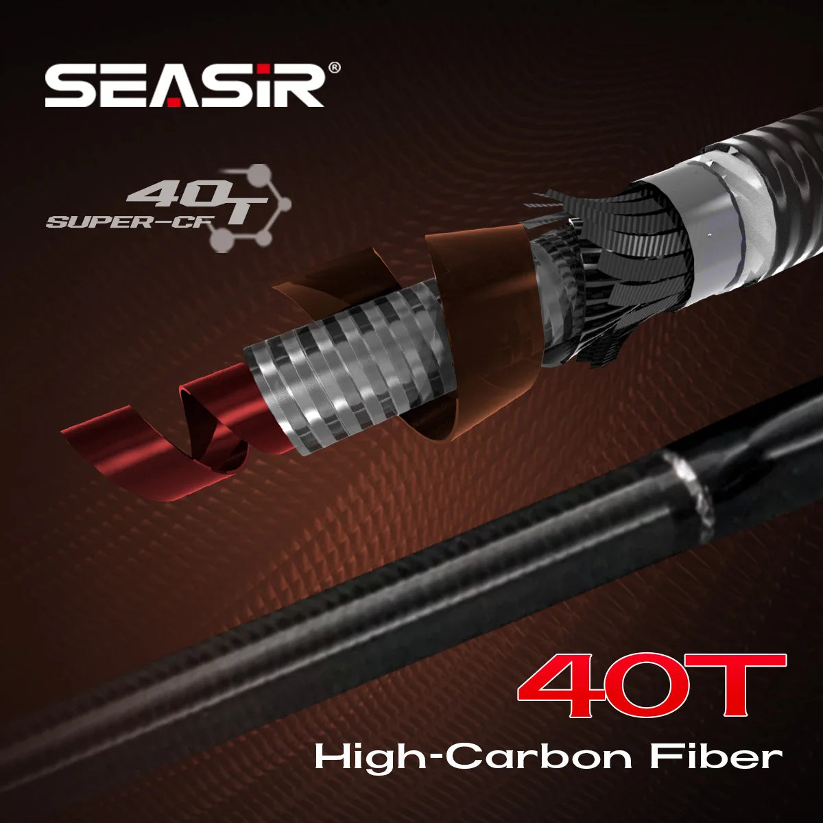 Seasir Salminus XF M/MH Spining&Casting Fishing Rod FUJI O Guide Rings 1.83M Drag 7-9KG 4-Piece Heavy Power All-Round Travel Rod