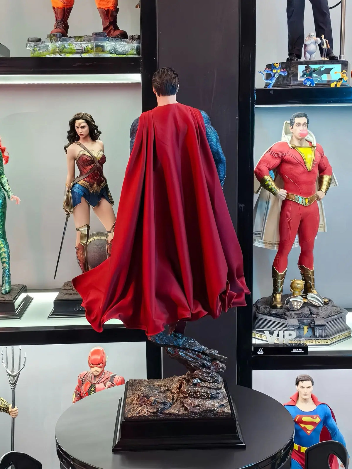 Fondjoy Dc Superman Man Of Steel Justice League Gk Statue Collectible Figure High Quality Resin Model Home Decor Collection