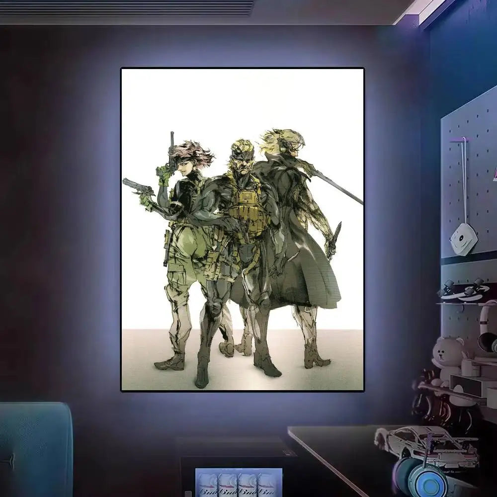 Gift Frameless Poster Personalized Gift For Lovers Customizable Decorative Home Decor Hot Game Metal Gear Solid Solid