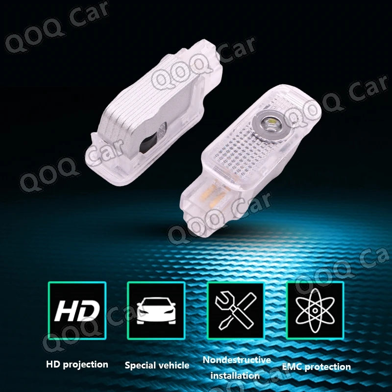 For Audi A4 A6L A5 A6 A8L Q8 Q3 Q4 Q5L Q7 RS ABT RS S7 S5 S6 Quattro Led Car Door Welcome Light Ghost Shadow Projector Logo Lamp