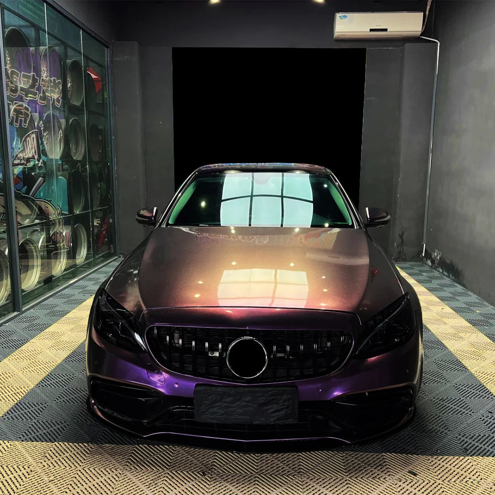 PET Diamond Purple&Gold Car Vinyl Film PVC Waterproof Scratch Resistant Sticker Motorcycle Auto Body Exterior Decoration Film