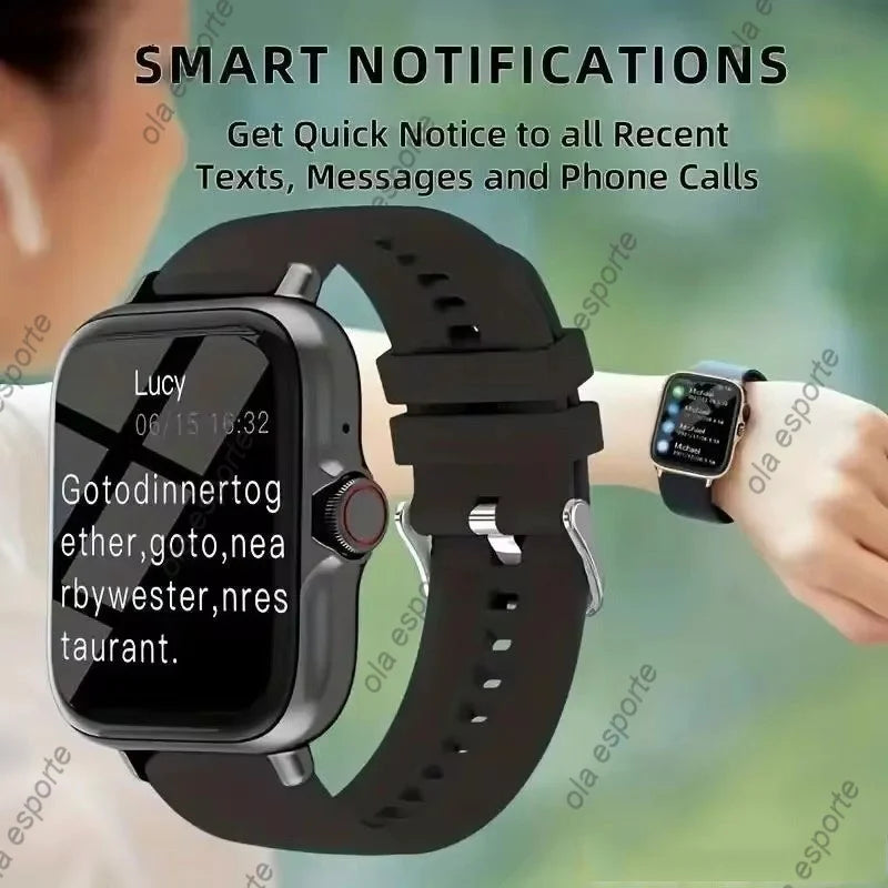 Stay stylish and connected with this versatile smartwatch designed for both men and women!