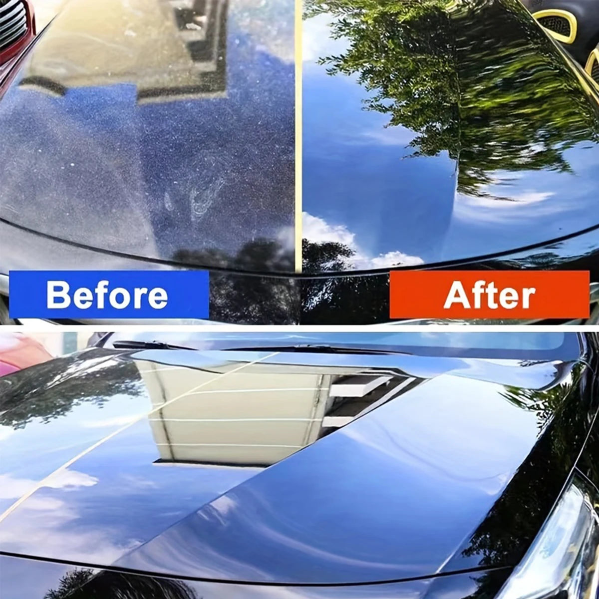 3 in 1 Car Ceramic Liquid Coating Spray Nano Crystal Hydrophobic Layer Polishing Agent High Gloss Paint Protection Wax Car Care
