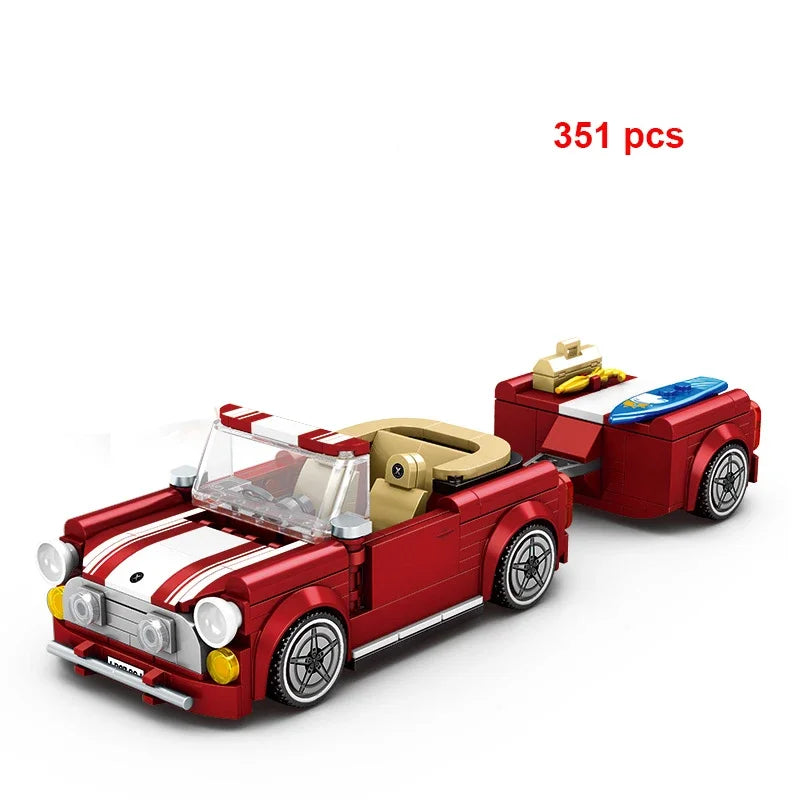 Technical Car Speed Racing Building Blocks Bricks Sets Sports Car MOC Garage City Vehicle Creative Toys For Kids