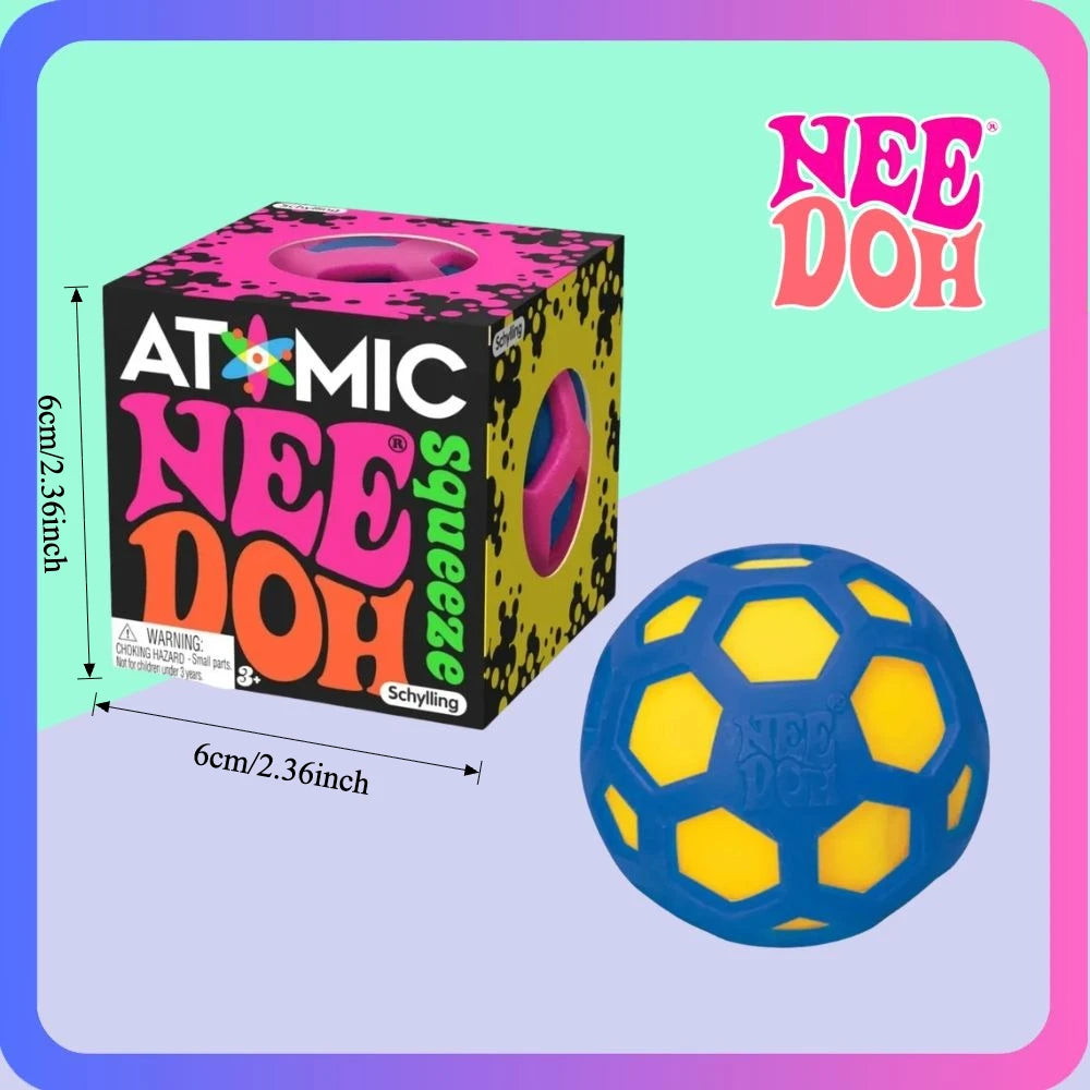 schylling Needoh Fuzz Ball Jellyfish Squishy Blind Box Random Color Soft Stress Relief Toy Cute Relaxing Squeeze Sensory Toy