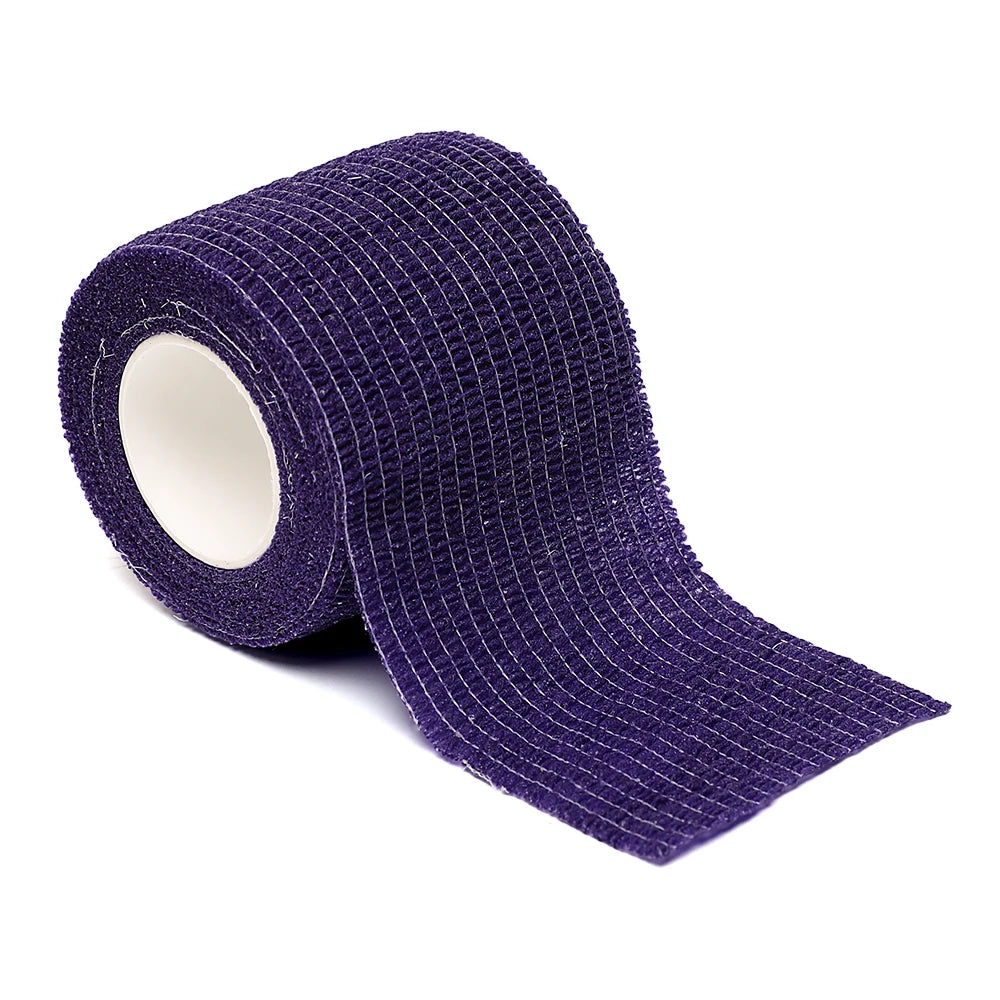 12pcs of 4.8-Meter Elastic Sports Self-Adhesive Bandages, Protecting Fingers, Ankles, Palms, and Shoulders, Knee Protection