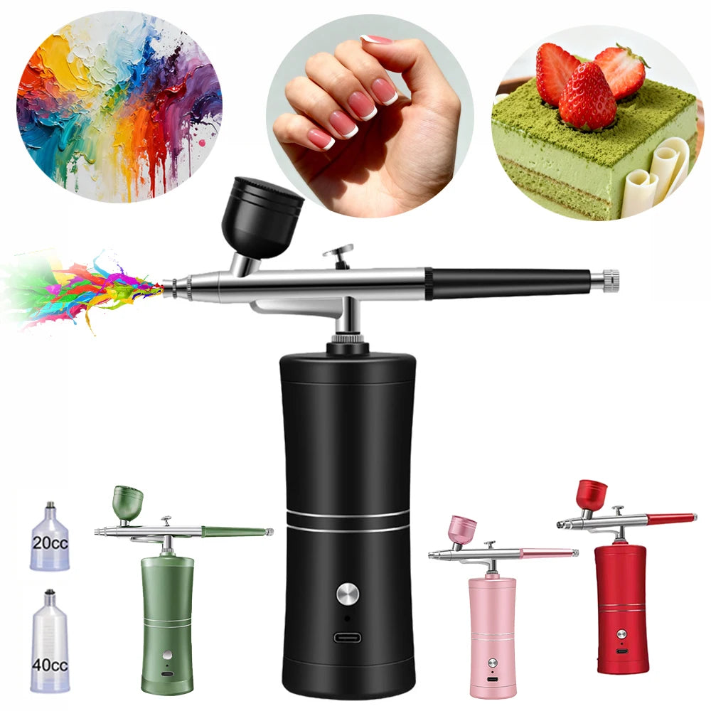 Airbrush Nails Compressor for Painting & Makeup (Wireless)