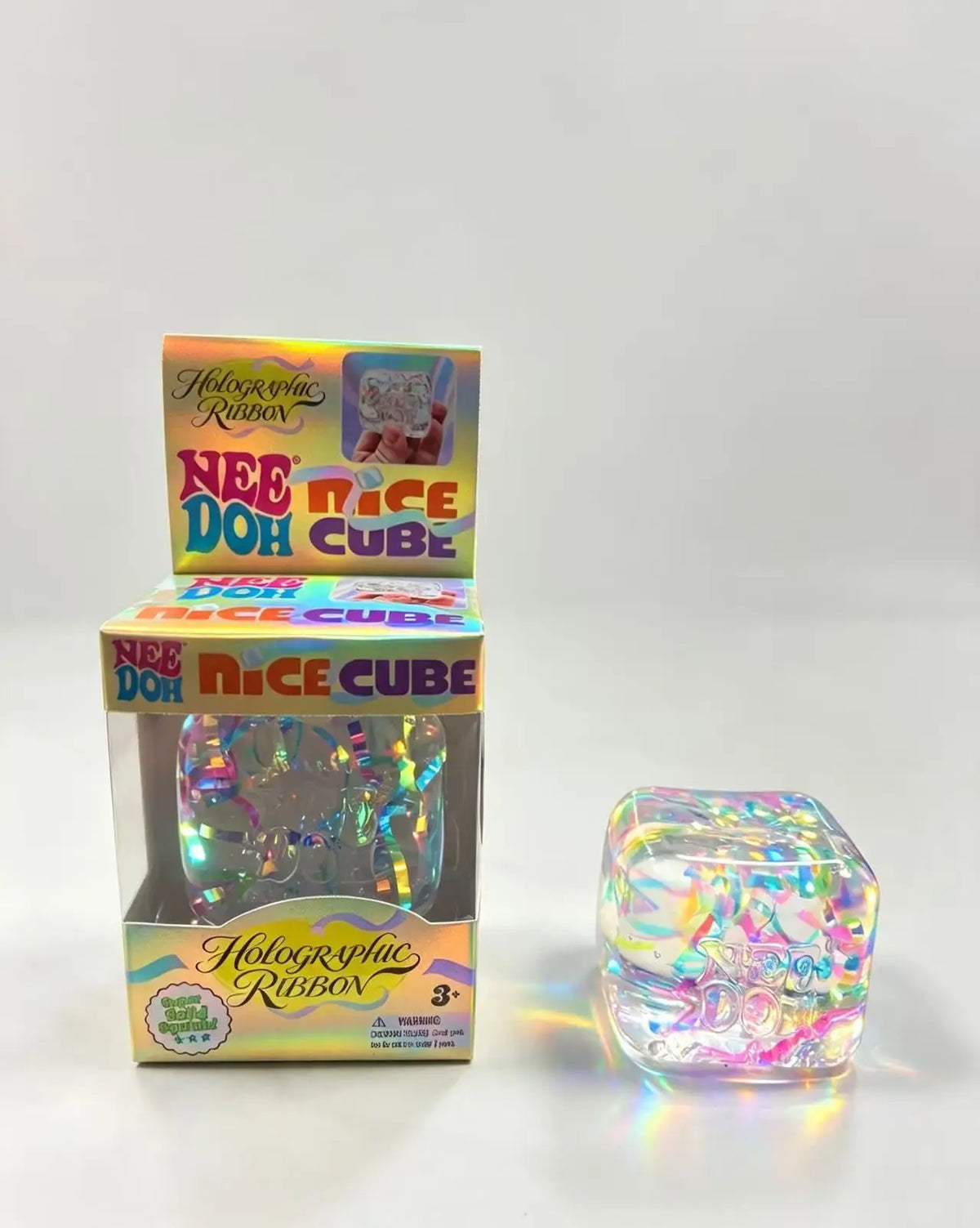 Schylling Needoh New Stress Relief Square Squishy Fidget Toy Squeeze and Stretch Toy for Anxiety Relief and ADHD Christmas Gift