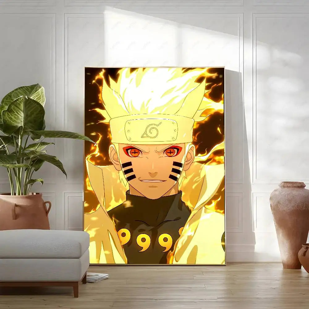 Naruto Anime Poster Rock Lee HD Canvas Wall Art Waterproof Print For Bedroom Living Room Home Decor Gift