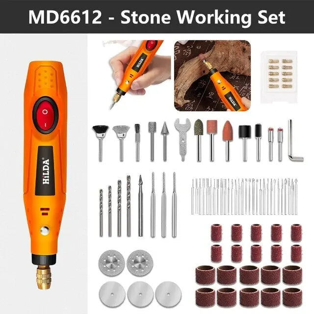 Electric Mini Drill Grinder Engraving Pen Mini Drill Electric Rotary Tool Grinding Machine Accessories