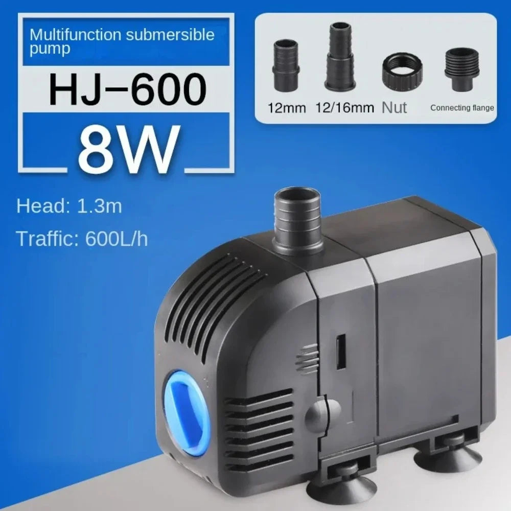 Fish Tank Quiet Frequency Circulating Filtration Pump 7/8/20/25/35/45/55W Multi-Function Submersible Aquarium Water Pond Pumps