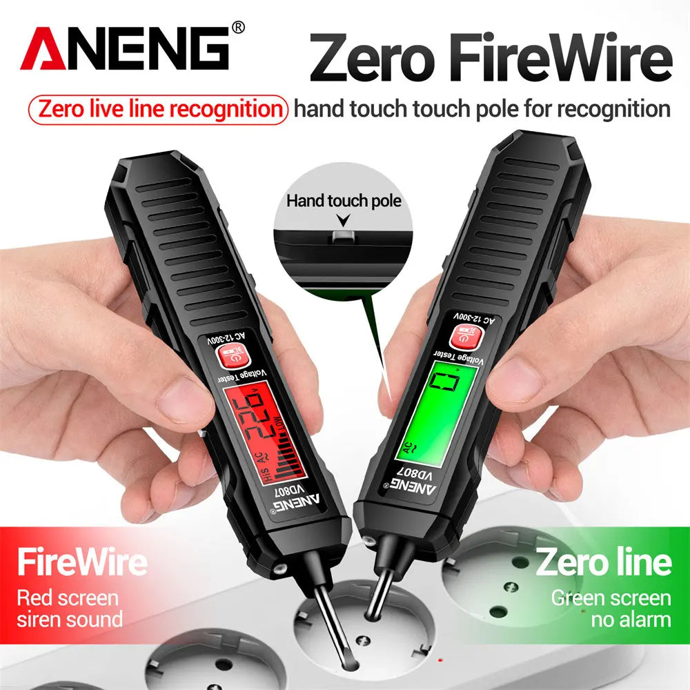 Safely detect live wires with this one-word induction portable smart electric pen tester—featuring NCV sensor and compatible with 50/60Hz for accurate, non-contact voltage testing!