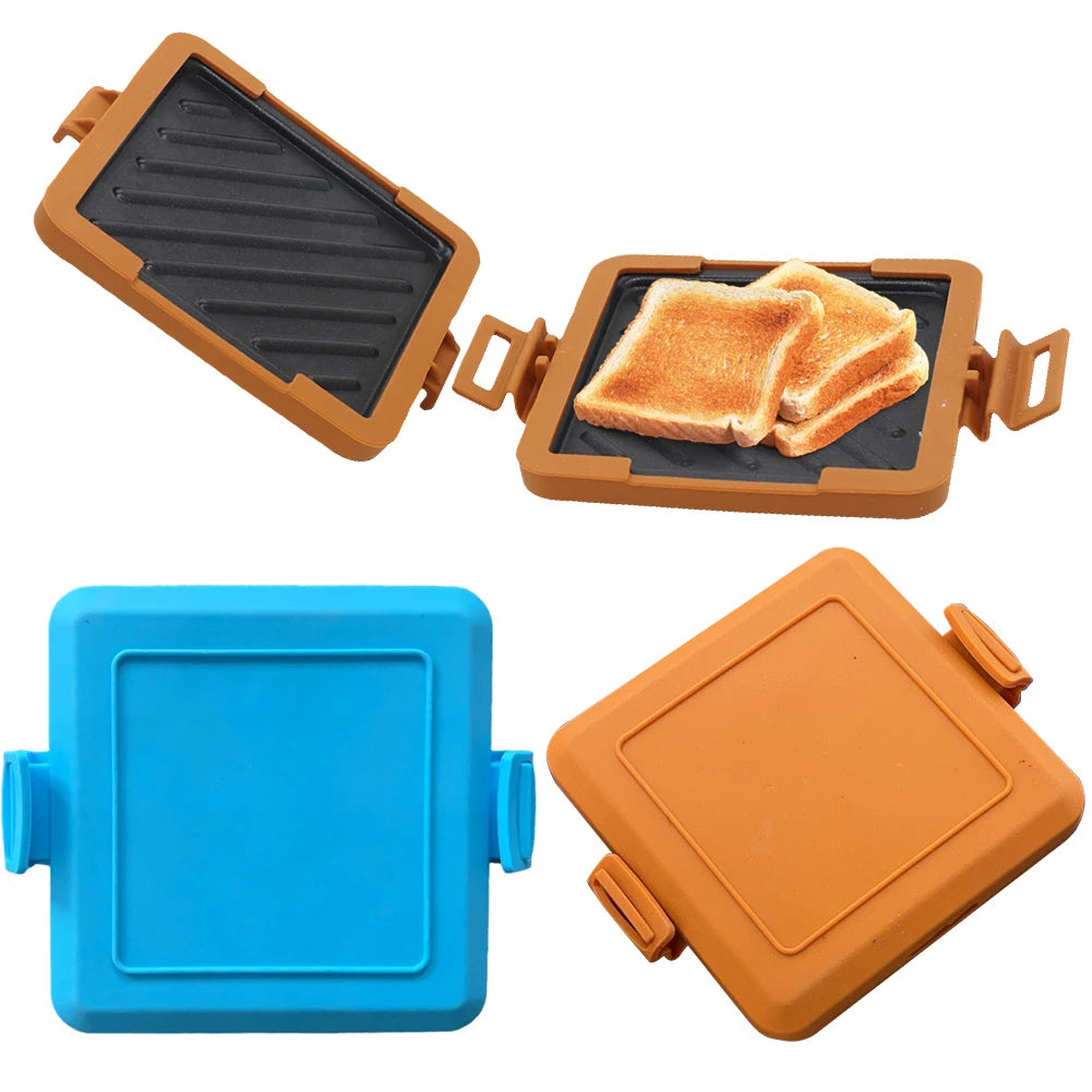 Microwave Toastie Maker No Electricity Microwave Sandwich Maker Time Saving Microwavable Toast Maker for Fast Breakfast