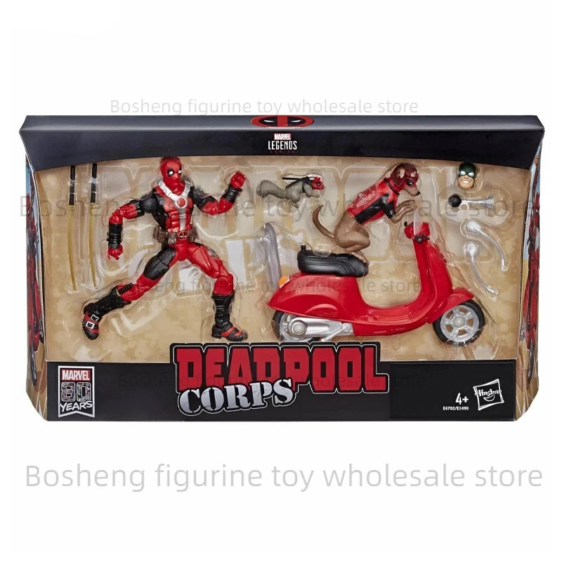 Hasbro Genuine Marvel Legends Punisher Ghost Rider Deadpool Wolverine Motorcycle Action Figure Model Toys for Boys Gifts