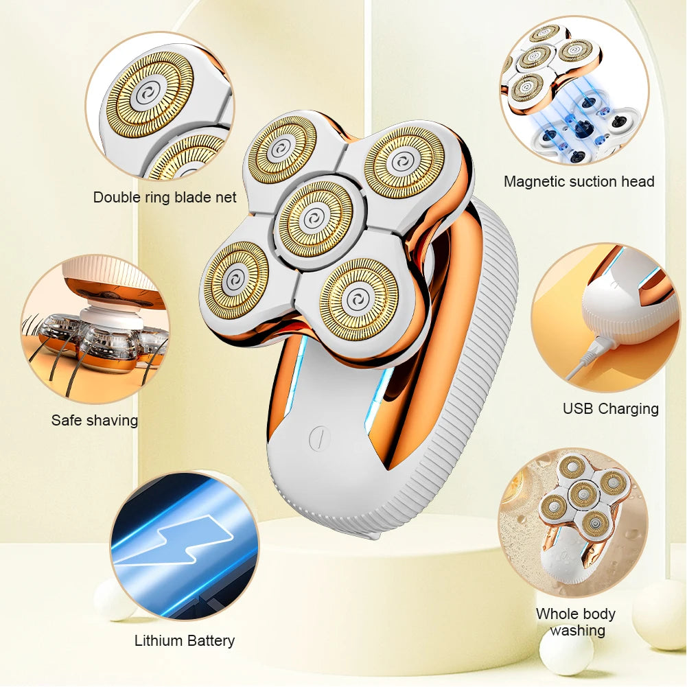 Women's Gold Electric Hair Removal Device
