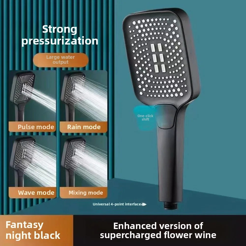 Adjustable Shower Head 3 Mode Rainfall Shower